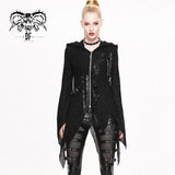 Everyday Wearing Asymmetric Knitwear Zipper Up Black Long Women Hooded Cardigans