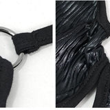 Sst008 Burgundy Gothic Lace Swimsuit Set