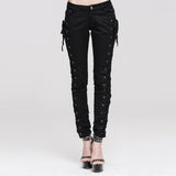 'Deathwish' Casual Punk Lace Up Pants