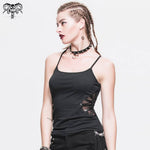 Everyday Wearing Summer Spider Web Bat Wings Stretchy Cotton Punk Women Vest