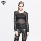 Chemise punk en maille 'Ashes to Ashes'