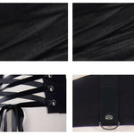 Summer Everyday Life Punk Hollow Out Binding Women Vest