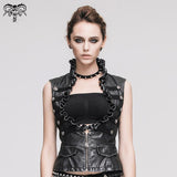 Gilet Steampunk en Simili Cuir 'Nocturne'