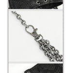 Wt060 Snakeskin Pattern Breast Wrapped Sling Top
