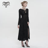 'Great Expectations' Gothic Embroidered Long Dress