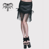 Fringed Lace Jacquard Sexy Ladies Summer Pleated Short Skirts