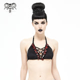 'Whiskey In The Jar' Gothic Plaid Bikini Top