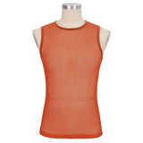 'Caution' Punk Mesh Tank Top (Clockwork Orange)