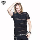 Everyday Summer Men Partition Diamond Mesh T Shirt