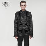 'Dream Snatcher' Gothic Patterned Swallowtail Coat (Onyx)