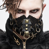 Steampunk Metallic Bronze Unisex Spiked Distressed Masks