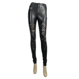 Pt065 Gothic Daily Life Sexy Women Leather Leggings