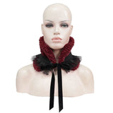 'Callista' Gothic Neckerchief And Headwear Accessory (Red)