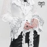 'Lotus Leaf' Embroidered  Gothic Sleeves