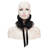 Accessoire foulard et couvre-chef gothique 'Callista' (noir)