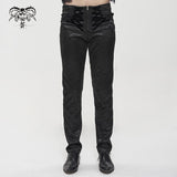 'Ghost In The Mirror' Gothic Printed Trousers (Black)