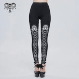 'Martian' Gothic Crucifix Bell-Bottoms (White)