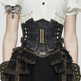 Corset Steampunk 'Nekhbet' avec boucles en métal