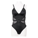 Sst013 Waist Straps And Mesh Spliced Swimsuit