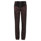 'Ghost In The Mirror' Gothic Printed Trousers (Red)