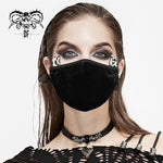 Punk Women Leopard Cat Ears High Quality Dense Velvet Face Mask
