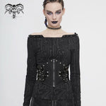 Cyberpunk Bright Leather Women Lace Up Mesh Belts