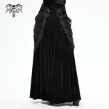 Jupe gothique en velours 'Autumn Waltz'