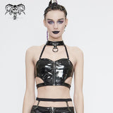 Tt154 Punk Patent Leather Sexy Tube Top