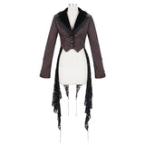 'Spelling Trouble' Gothic Jacket With Distressed Hemline