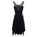 'Manifestation' Gothic Dress With Distressed Hemline