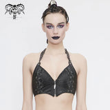 Wt060 Snakeskin Pattern Breast Wrapped Sling Top