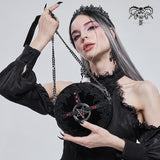 'Curse of Baphomet' Gothic Pentagram Round Bag