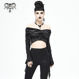 'Mirror Valley' Gothic Crop Top