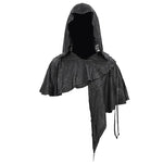 Ca021 Dark Thin Hooded Small Shawl