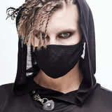 Devil Fashion Spider Web Pattern Punk Black Cotton Cloth Masks