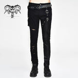 'Digress' Punk Distressed Slim Fit Pants