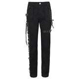 'Themis' Punk Distressed Trousers