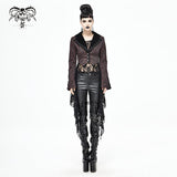 'Spelling Trouble' Gothic Jacket With Distressed Hemline