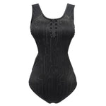 Cyberpunk Circuit Board Printed One Piece Swimsuit