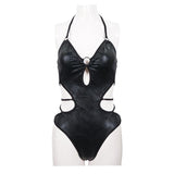 Sst005 Punk Wave Pattern One Piece Swimsuit