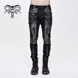 Pantalon punk en similicuir 'Daft'