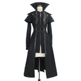 Punk Women Fake Two Pieces Game Style Woollen Coats