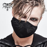 Devil Fashion Unisex 3D Wing Printing Punk Black Cotton Mask