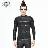 Tt173 Bright Black Cyber Punklong Sleeve T Shirt