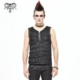 'Indestructable' Punk Tank Top With Chains