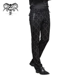 Pantalon semi-formel gothique à motifs « Existentialism on Prom Night »