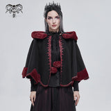 'Hollow Man' Gothic Cape With A Hood (Black)