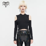 'Grimorium' Punk Cutout Pentagram Knitted Sweater