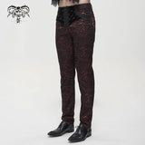 'Ghost In The Mirror' Gothic Printed Trousers (Red)