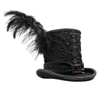 Gothic Gentleman Feather High Quality Spiked Woolen Top Hats